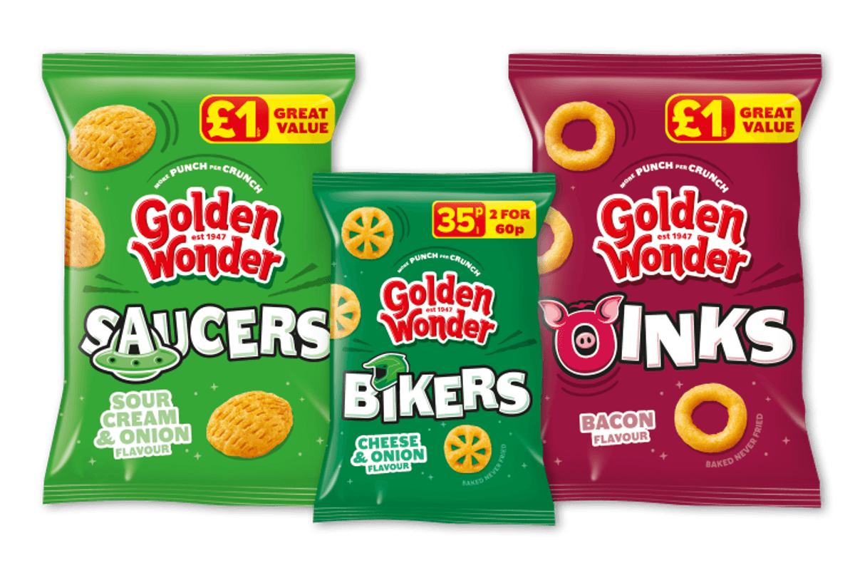 Golden Wonder new flavours More Punch per Crunch