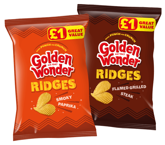 Golden Wonder Ridges announces Flame Grilled Steak & Paprika
