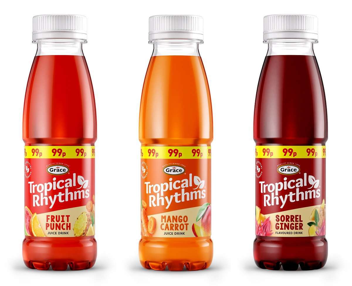 Grace Tropical Rhythms 330ml PET range