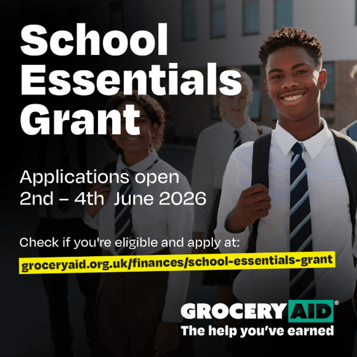 Alert: GroceryAid reopens £1m school essentials grant