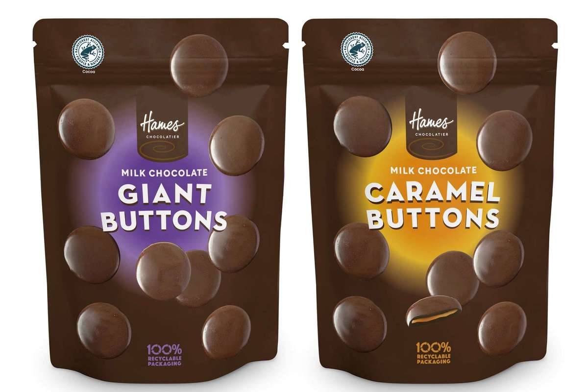 Hames Chocolates giant buttons range