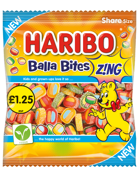 HARIBO announces new Balla Bites Z!NG & Goldbears Sour for convenience
