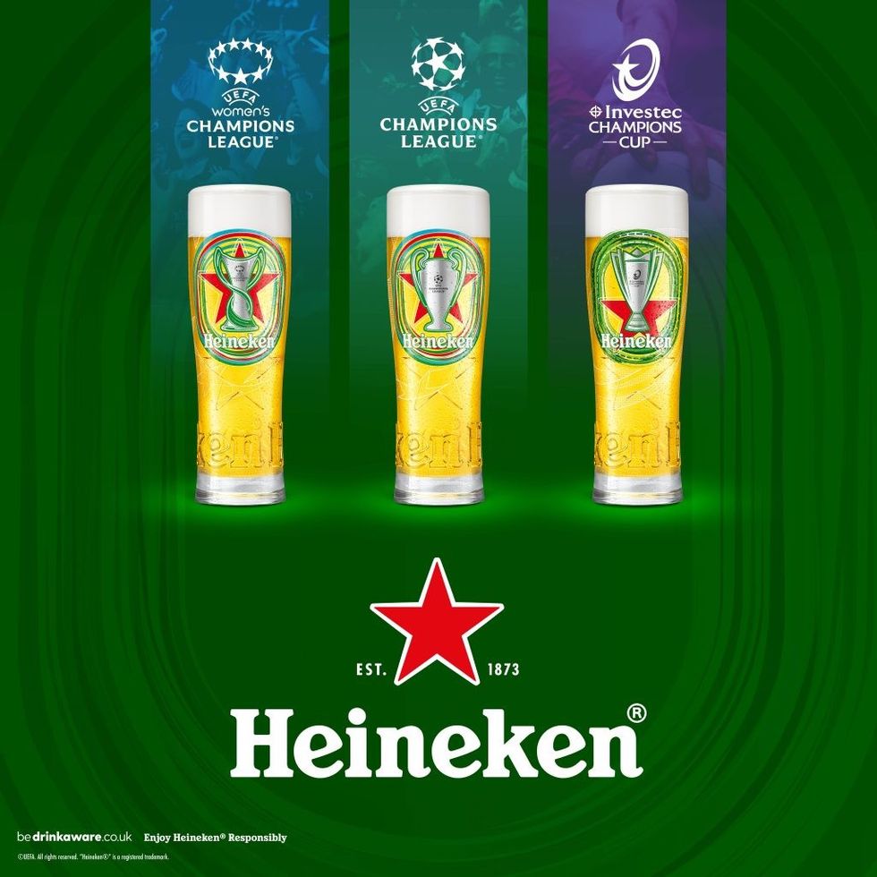 Heineken Sport limited edition glassware