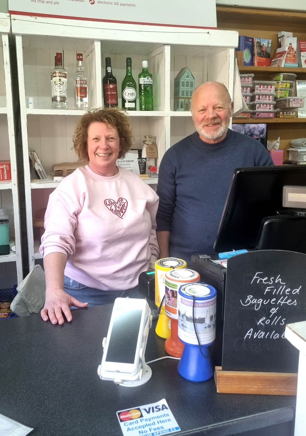 Helen and Andrew Wood of Edith Weston Village Store in Edith Weston, Rutland