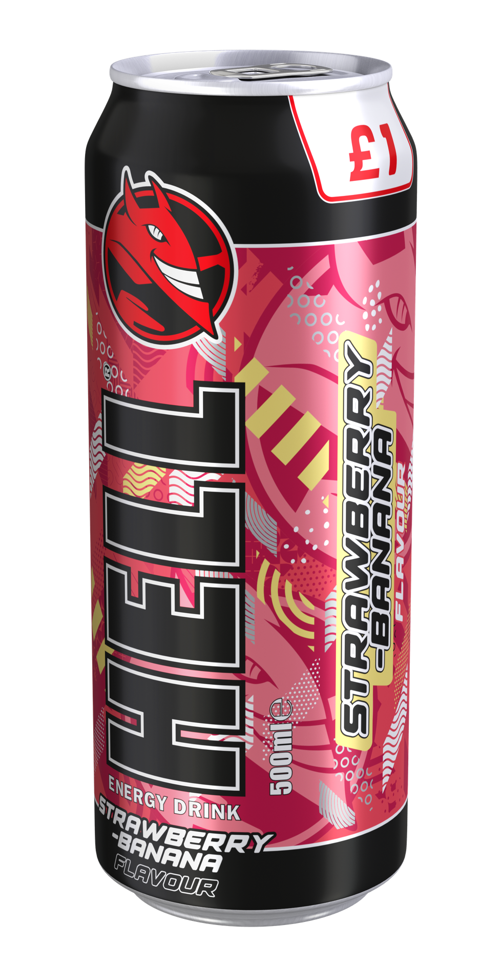 Hell Strawberry-Banana Energy Drink