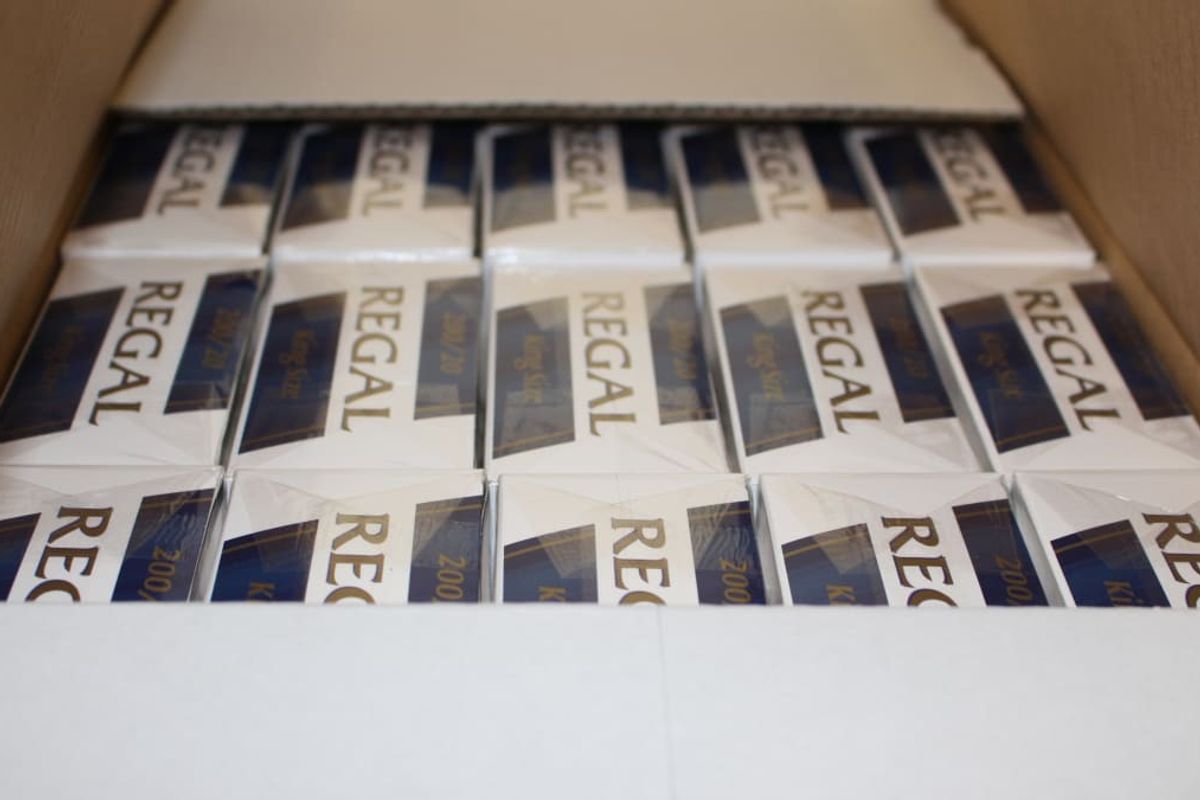 HMRC seized illegal cigarettes