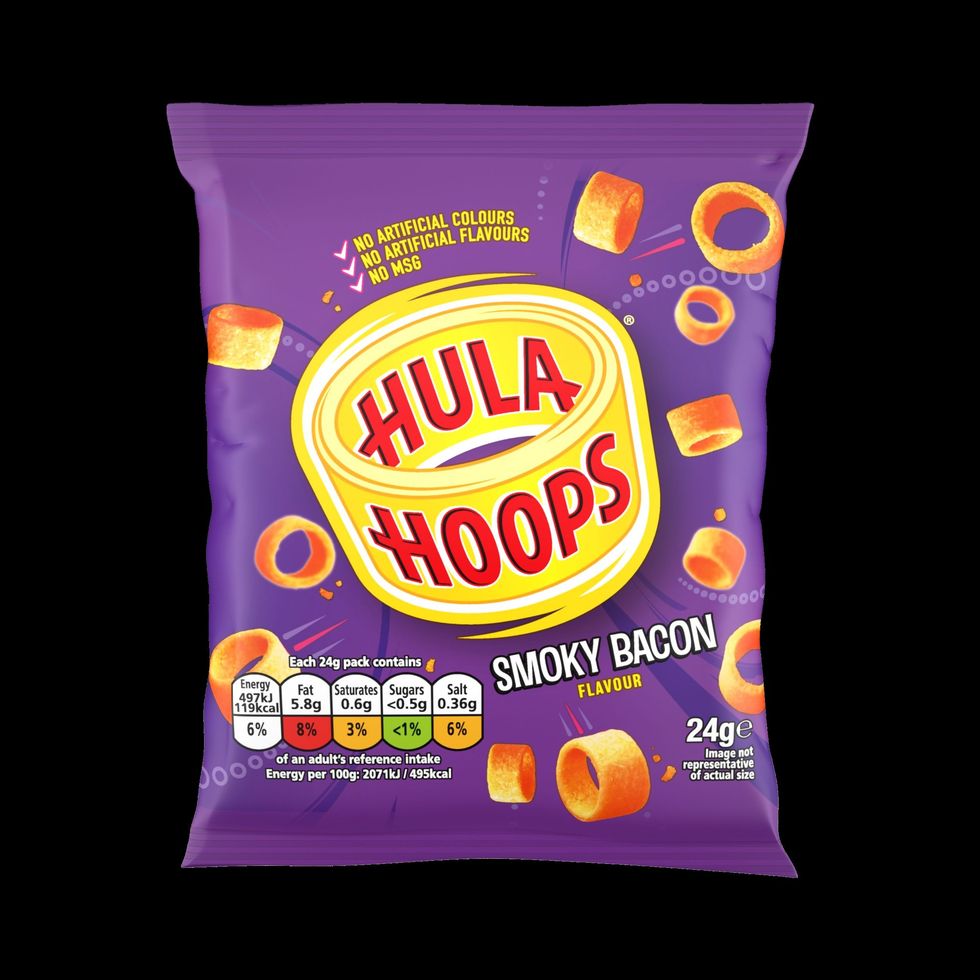 Hula Hoops Smoky Bacon Flavour packet in food-to-go convenience stores 2025