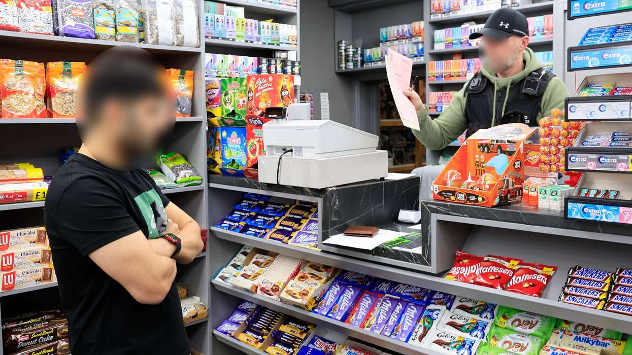 Illegal cigarettes and vapes seized during Operation Machinize police raids in Greater Manchester.