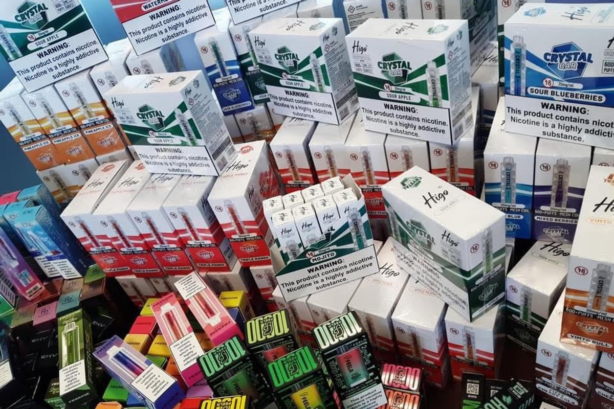 Sniffer dog detects illegal vapes in three North Ayrshire shops