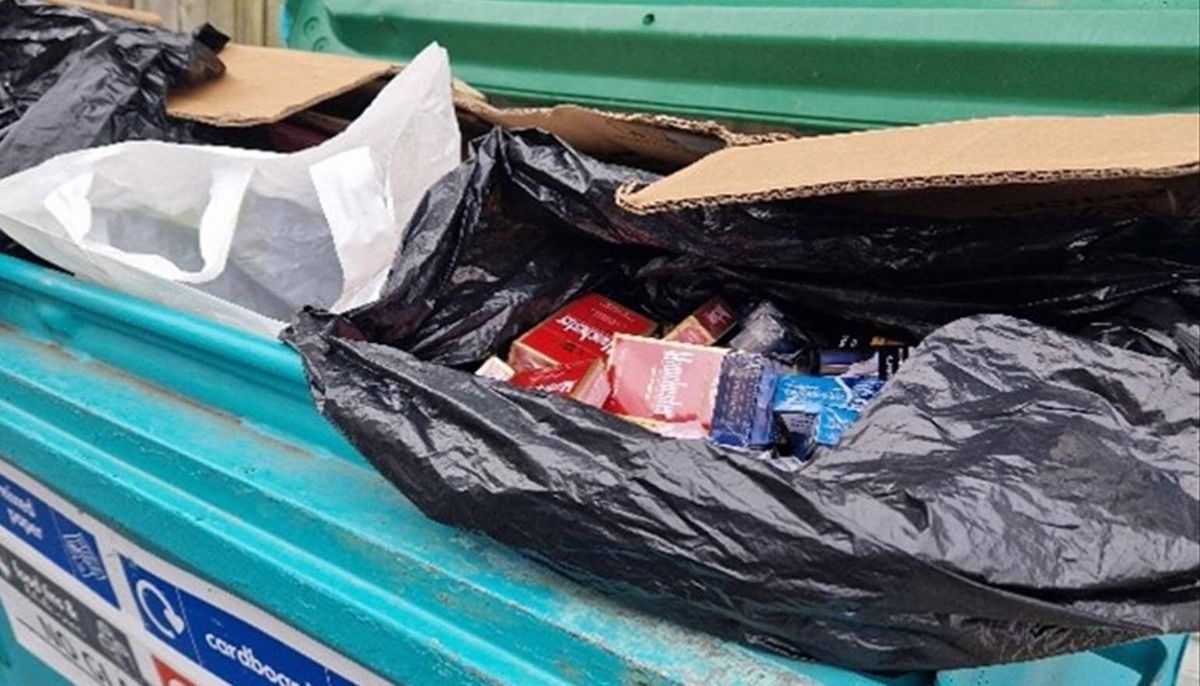 Illegal vapes and cigarettes found in off-site storage bins during a Darlington raid