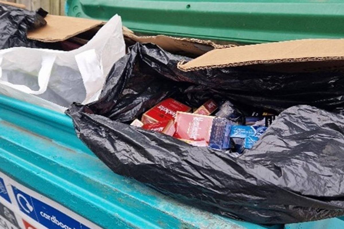 Illegal vapes and cigarettes found in off-site storage bins during a Darlington raid