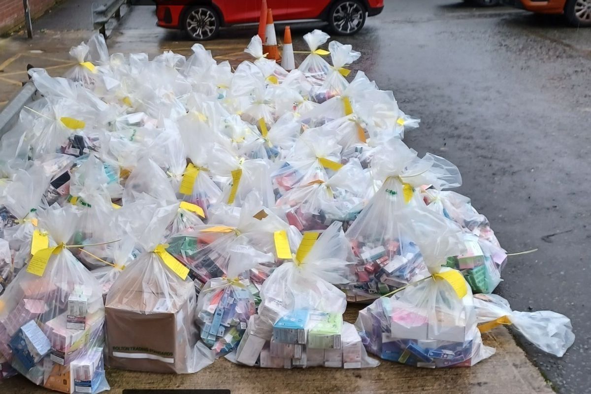 12,000 illegal disposable vapes seized in Bolton