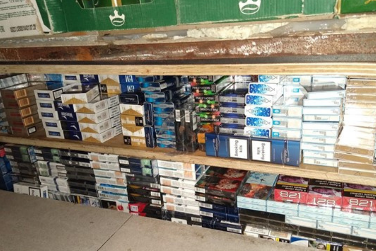 Remote controlled illegal cigarette stash exposed at Lincolnshire shop