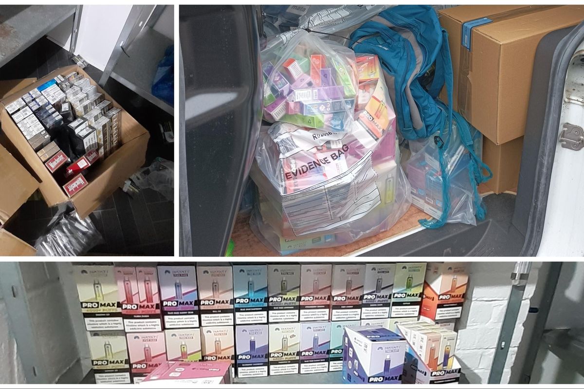 Thousands of illegal vapes, cigarettes seized