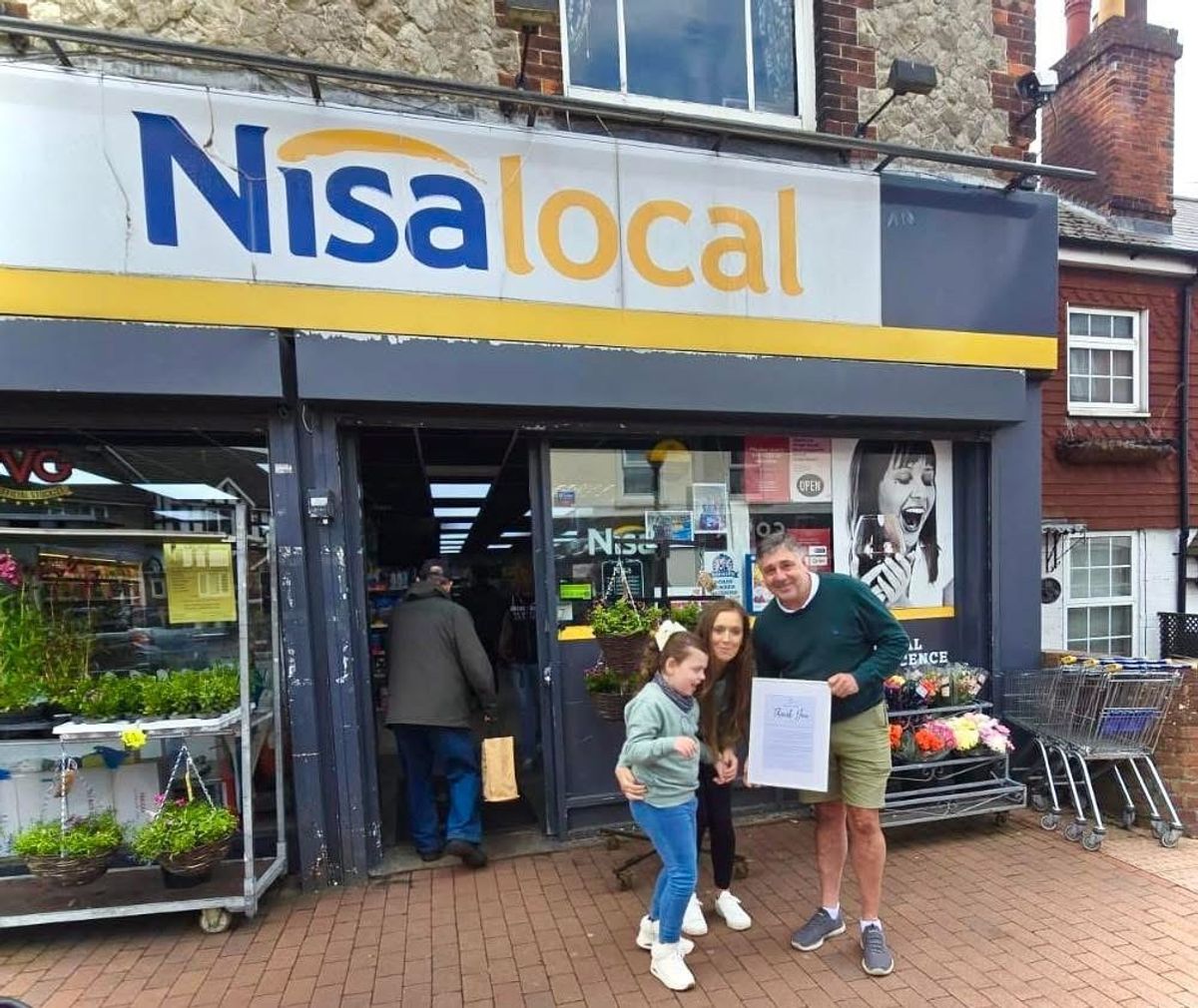 Nisa Local Borough Green donates £500 to BPAN support charity
