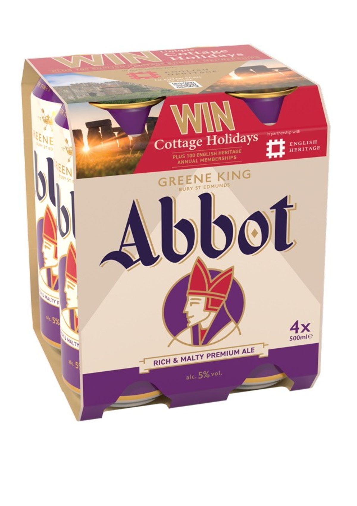 Abbot Ale partners with English Heritage offering chance to win unique stays
