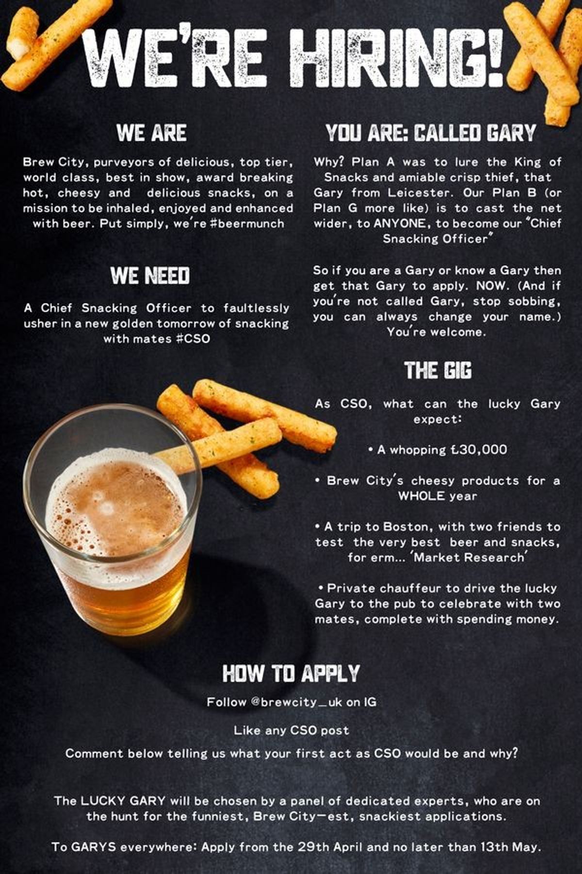 Brew City offers tasting job for a Gary