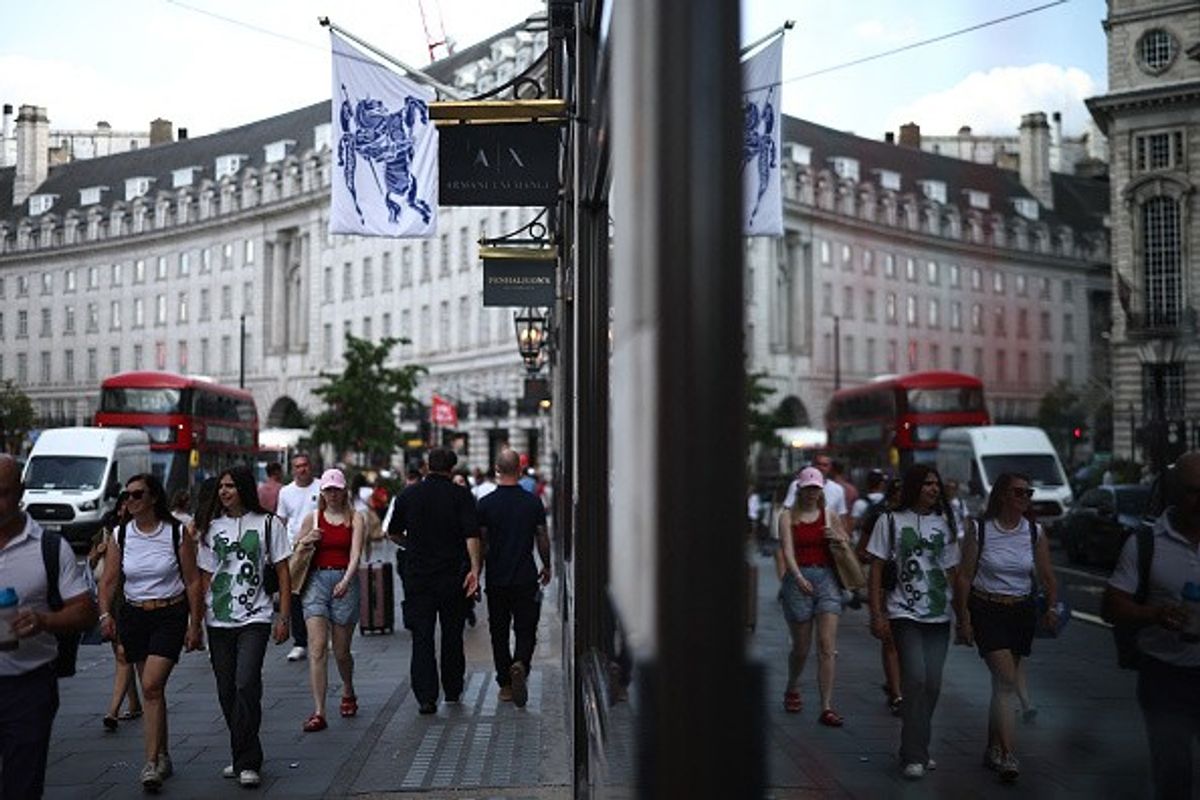 UK footfall 
dropped in August
