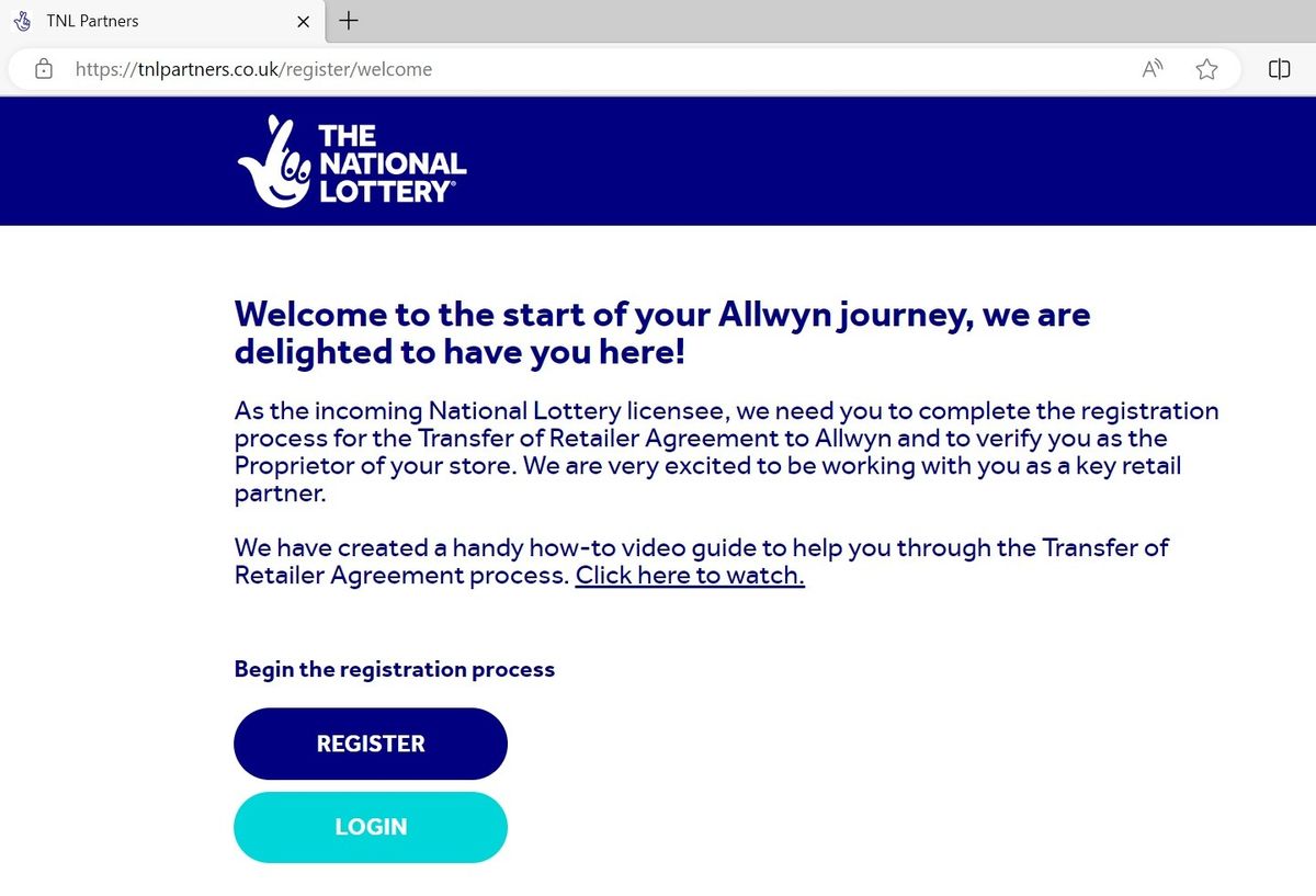 Allwyn's online portal goes live for National Lottery retailers