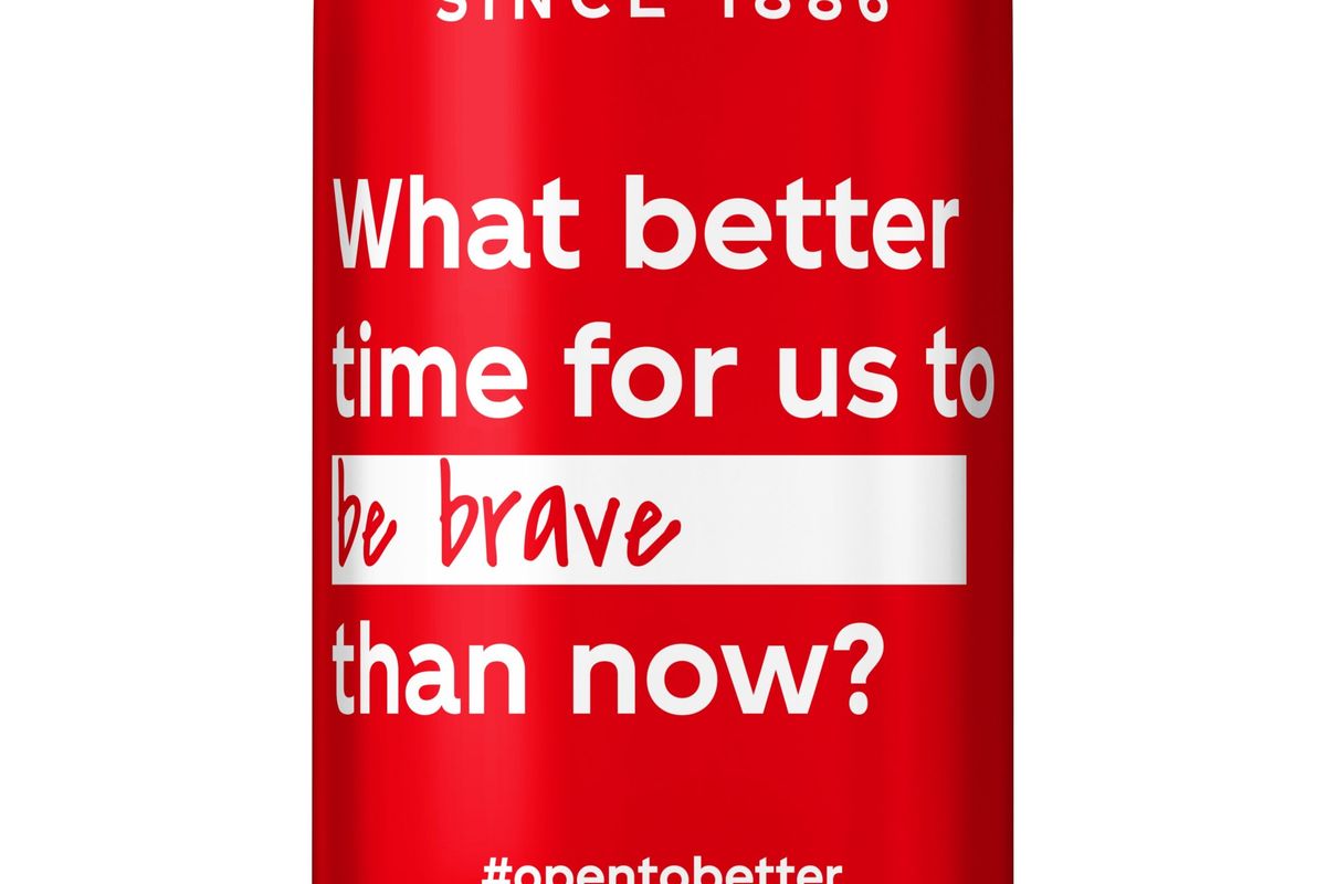 Coca-Cola (temporarily) replaces its iconic front-of-pack logo