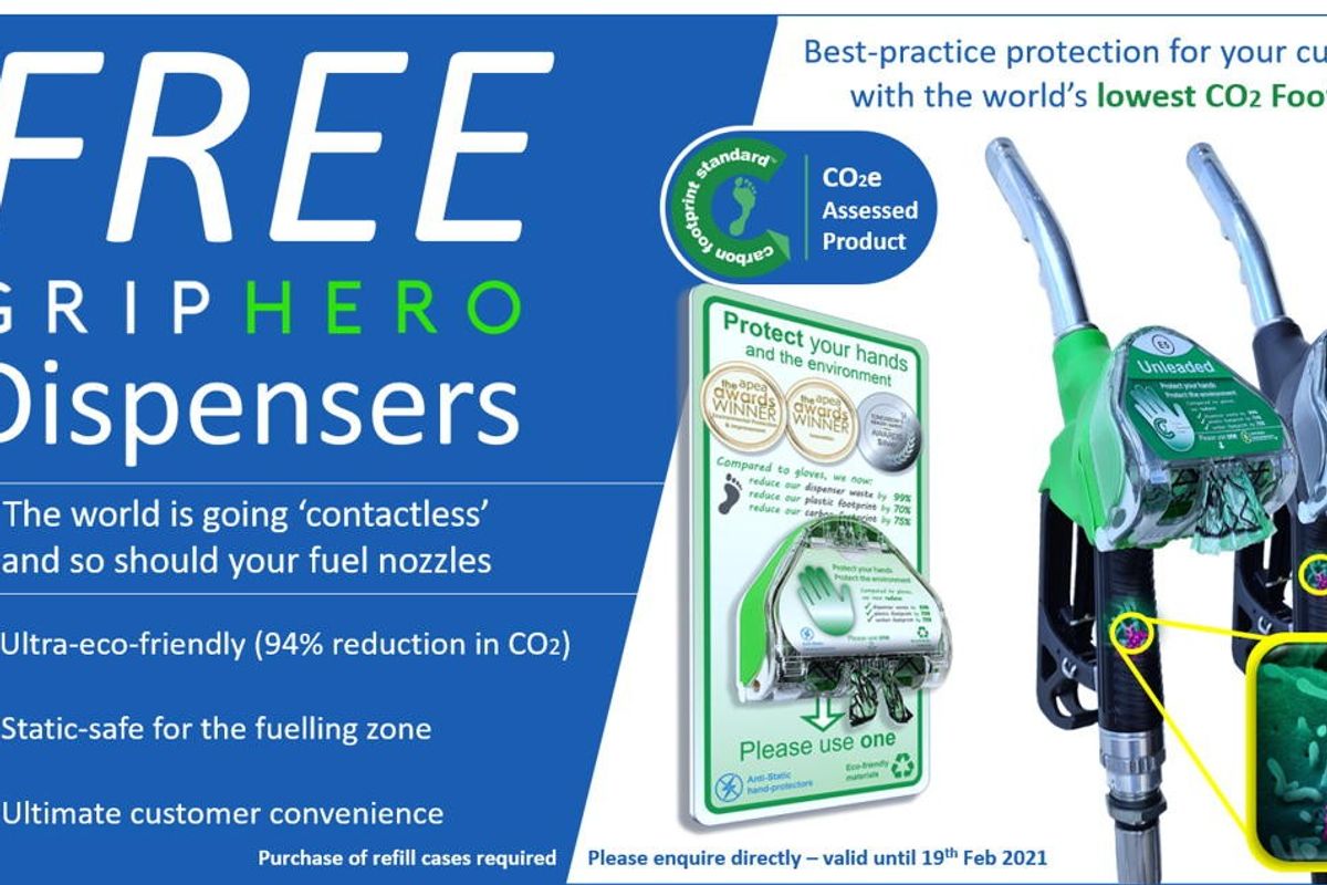 GripHero to provide hand-protection dispensers free to forecourts internationally