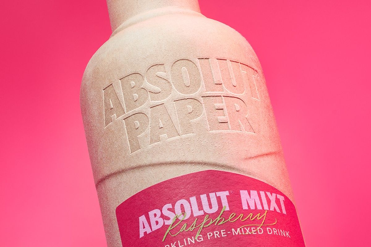 Absolut vodka launches sustainable paper bottle