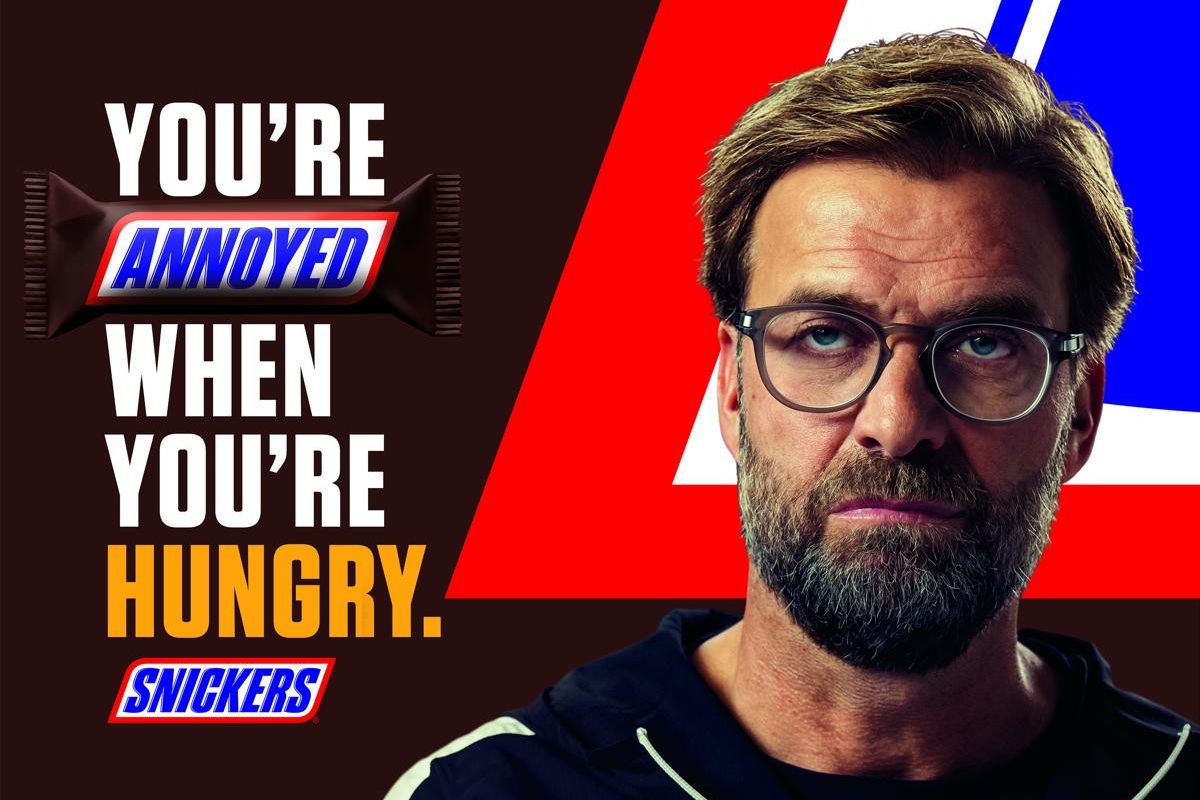 Snickers ropes in Jürgen Klopp for new campaign