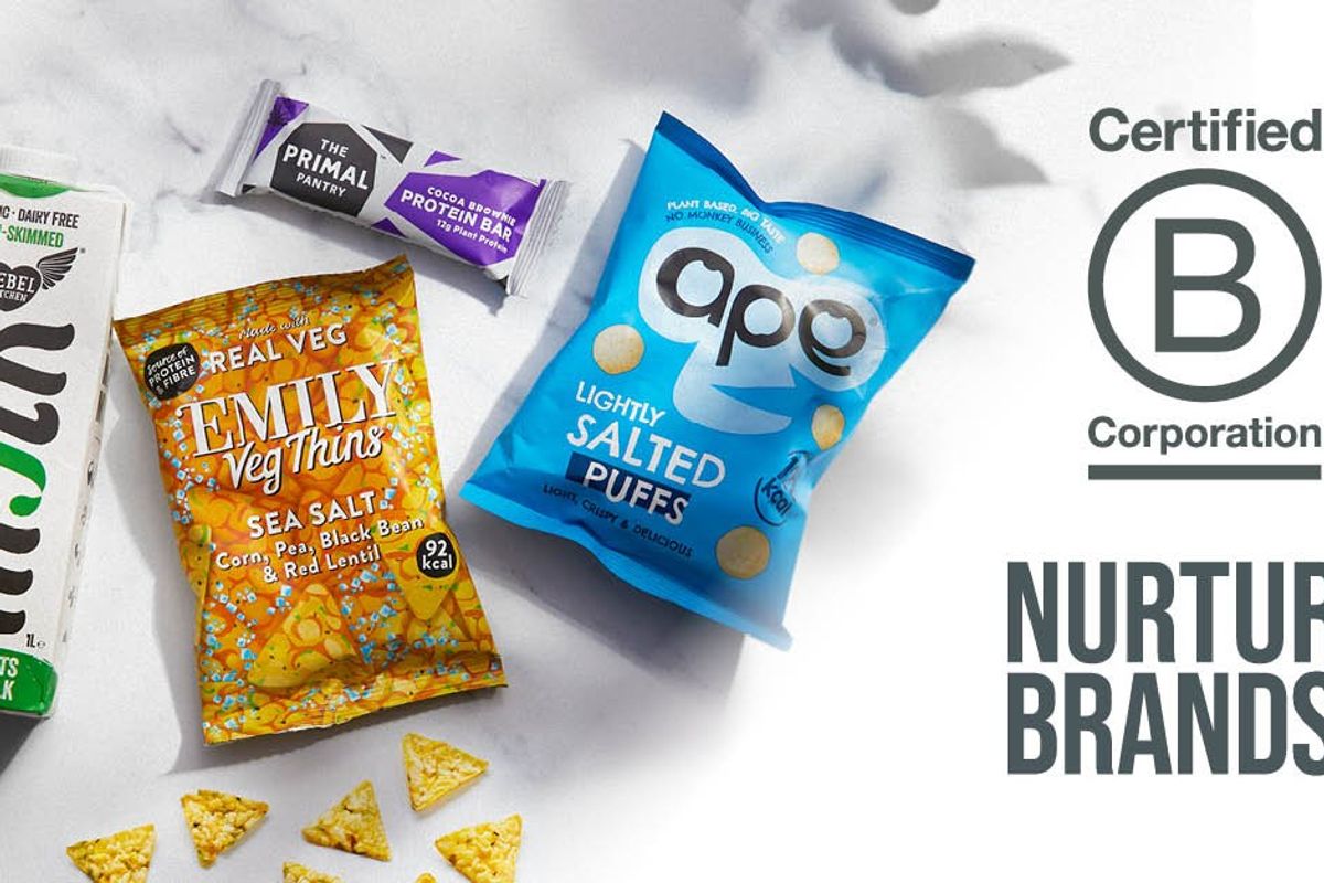 Clean sweep for Nurture Brands with all five plant-based brands B Corp certified.