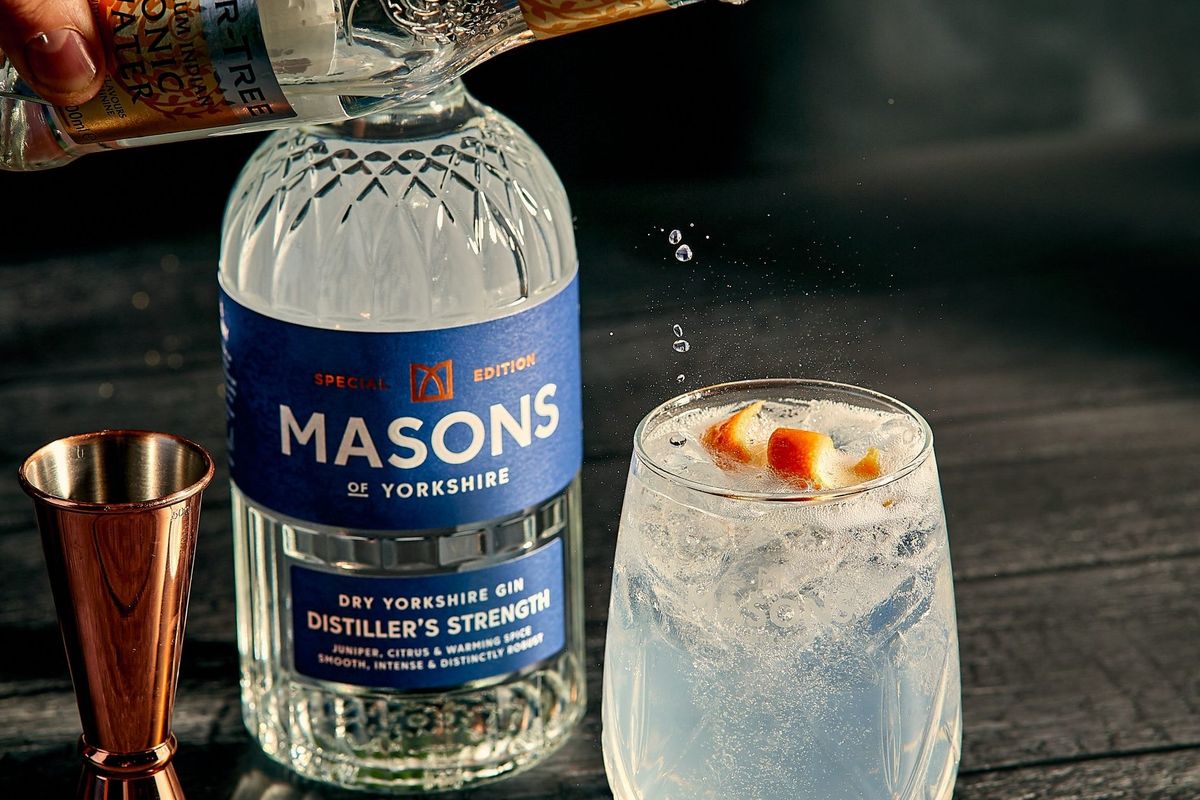New distiller’s strength high-proof gin from Masons of Yorkshire
