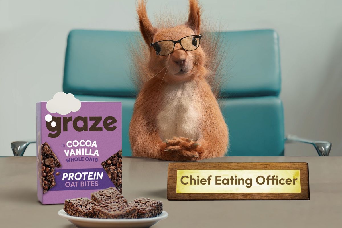 graze debuts first ever retail TV ad and new CEO (Chief Eating Officer)