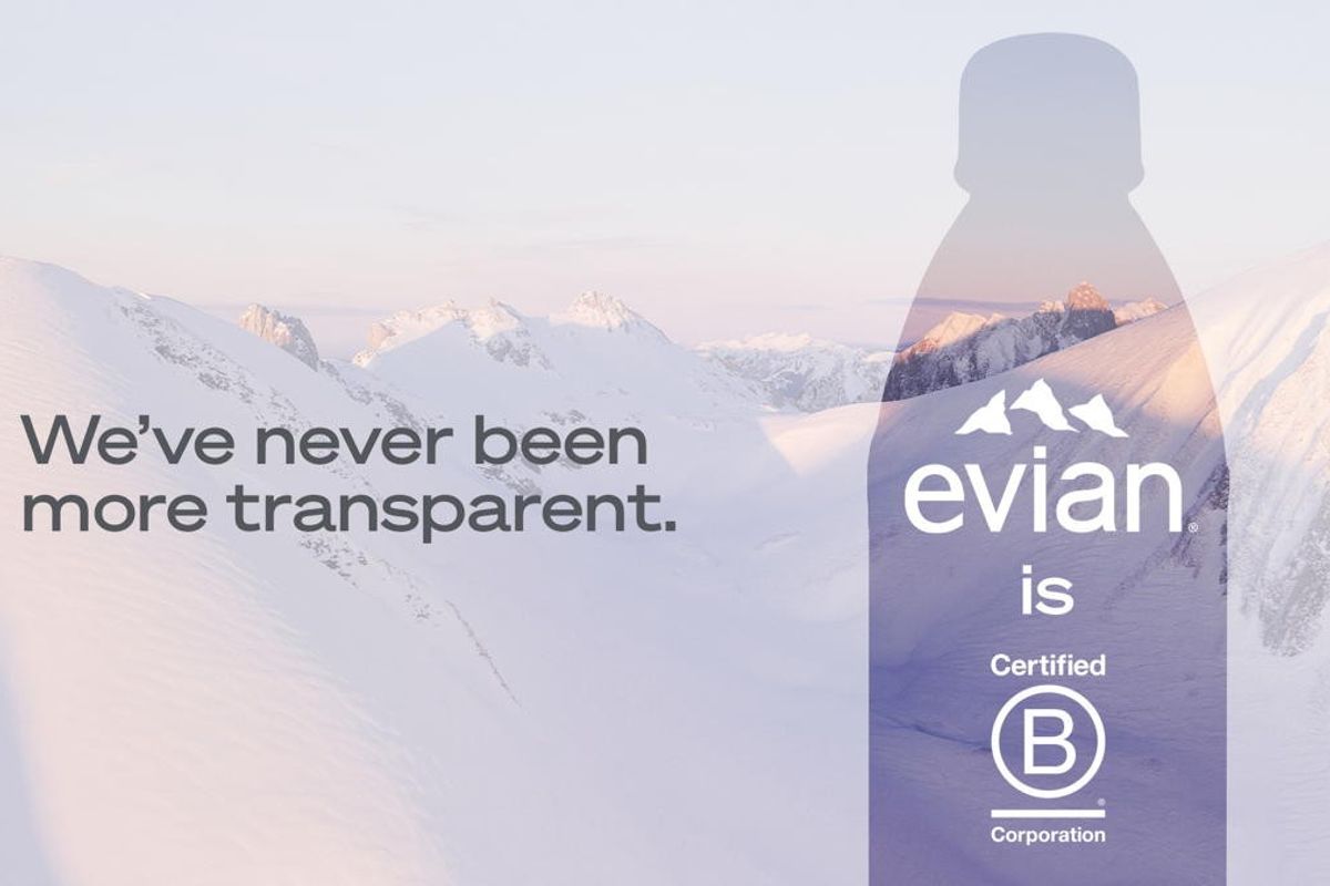 Evian announces B Corp certification