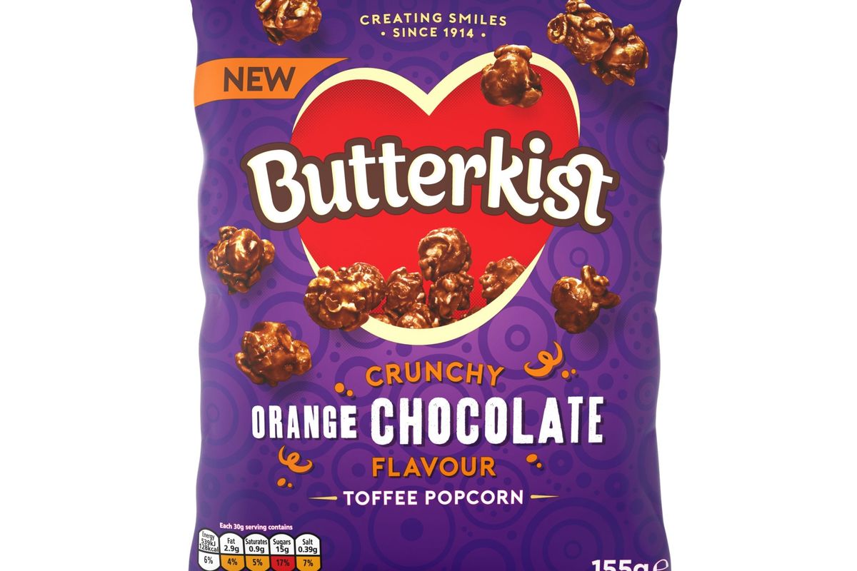Butterkist popcorn adds new orange chocolate flavour
