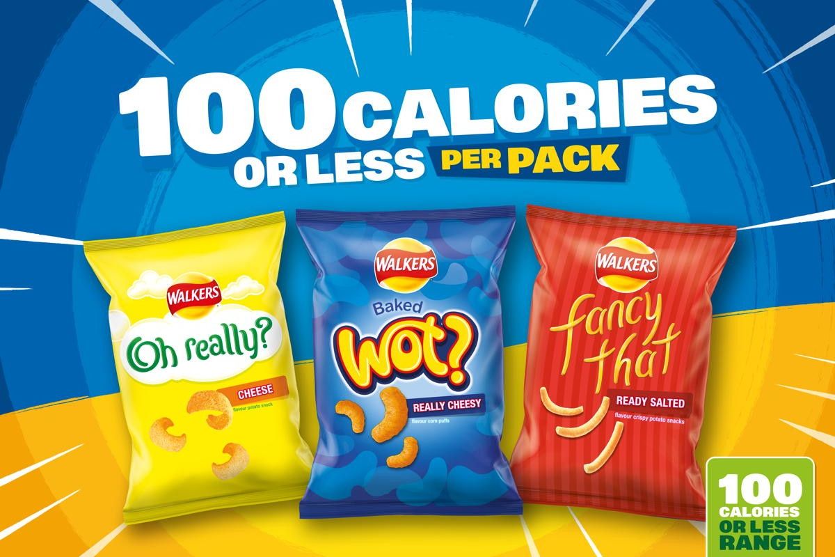 Walkers launches new campaign highlighting under 100 calorie range