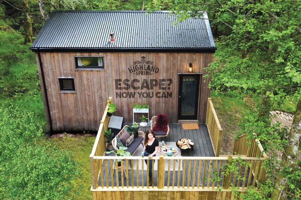 Holiday home on offer to celebrate launch of Highland Spring’s new sparkling water cans