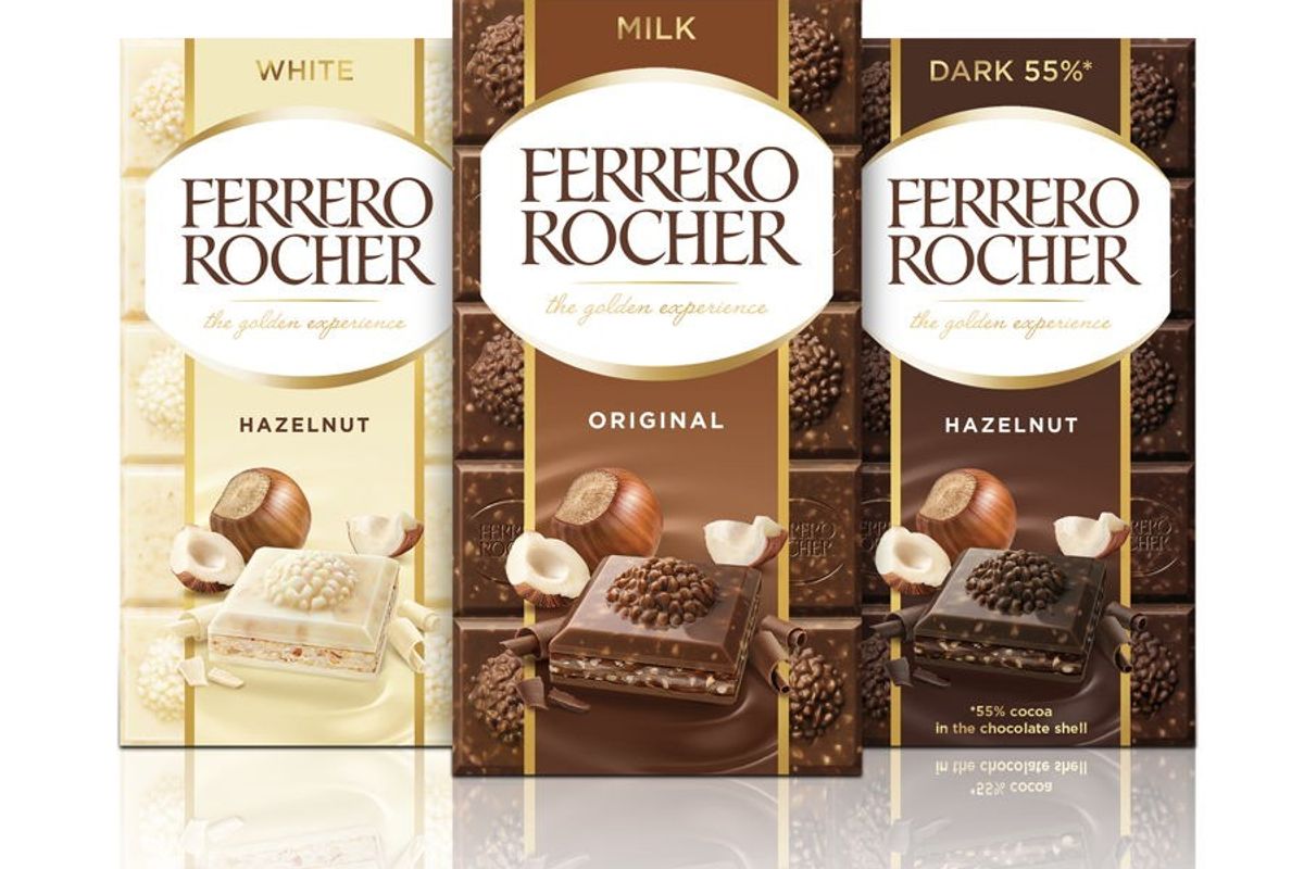 Ferrero Rocher introduces new luxury chocolate tablet bars