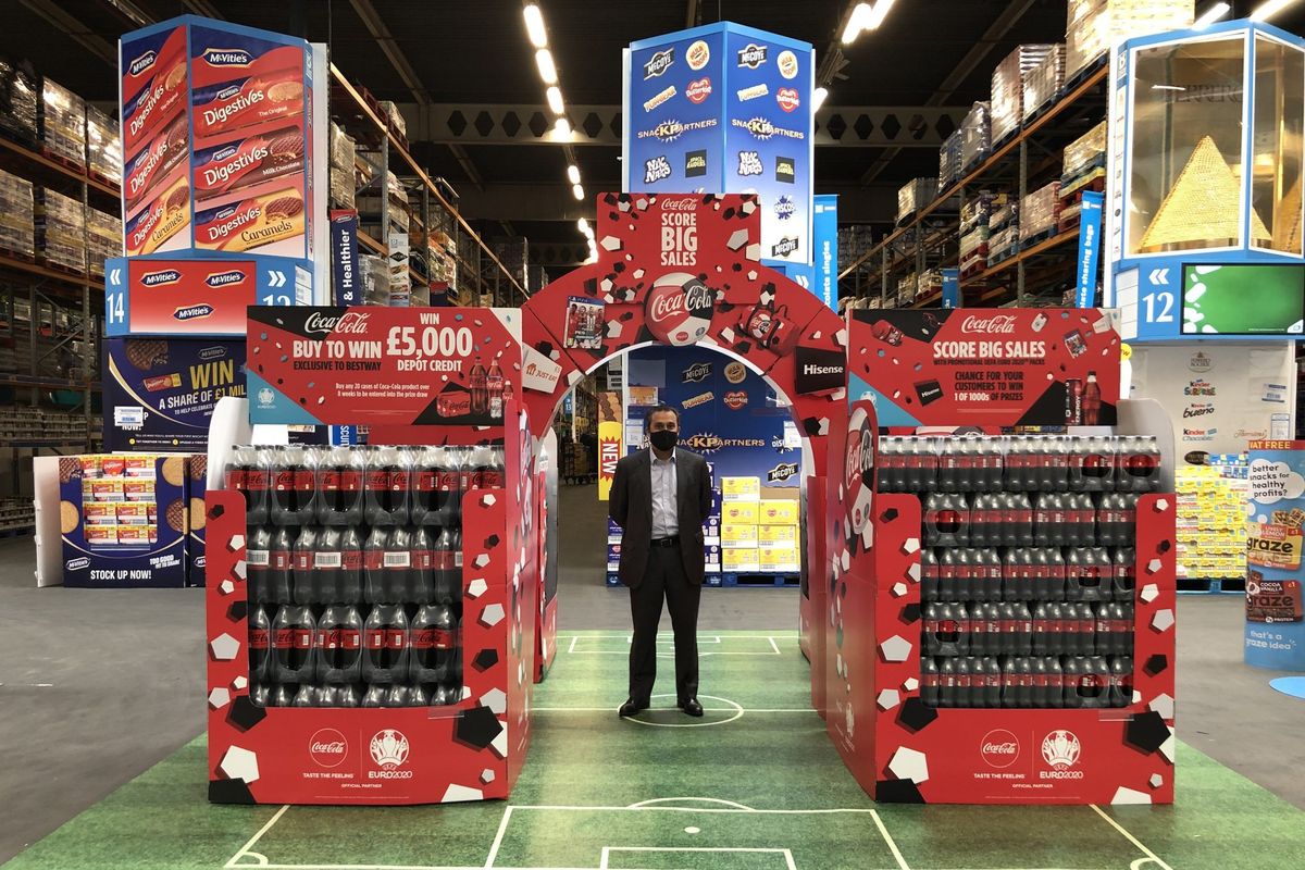 Retailer wins £5000 depot credit in Euros 2020 Coca-Cola-Bestway promotion