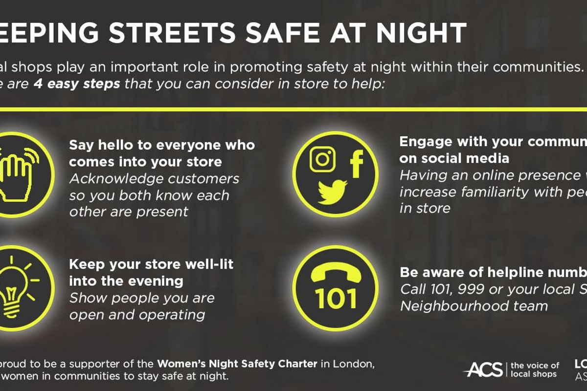 ACS signs up to Women’s Night Safety Charter