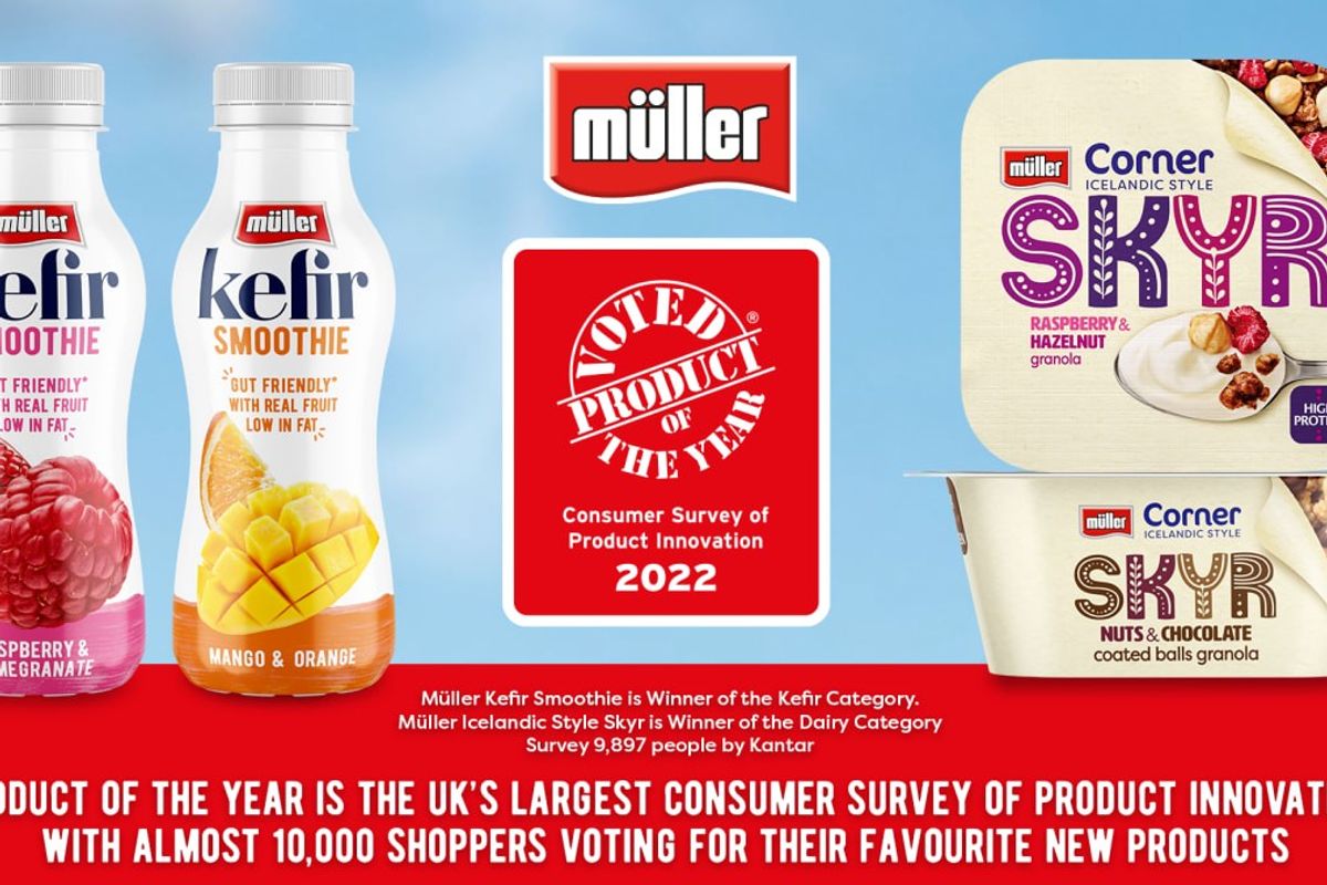Müller Skyr and Kefir win Product of the Year 2022