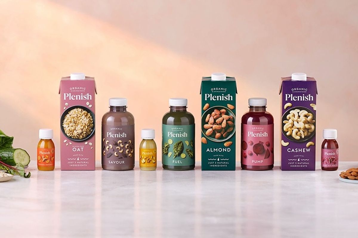 Britvic unveils new branding for plant-based Plenish range