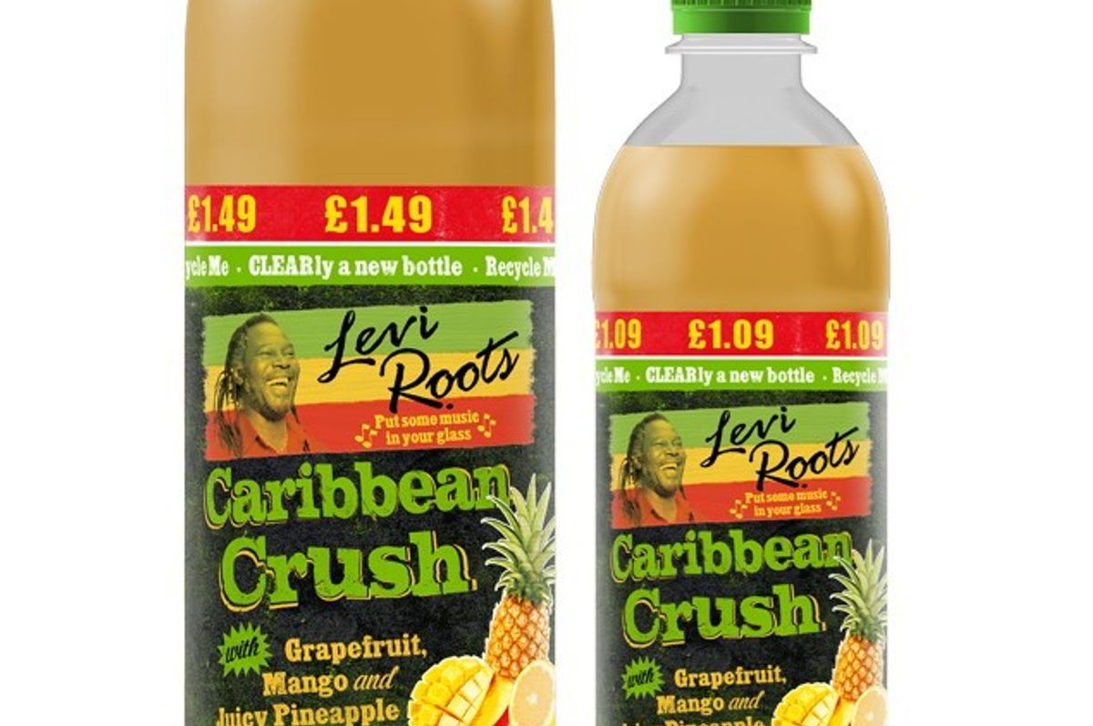 Levi Roots introduces fully recyclable clear plastic bottles for Caribbean Crush