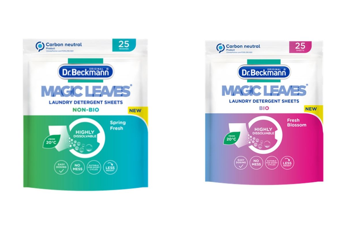 Dr. Beckmann introduces new sustainable Magic Leaves detergent sheet