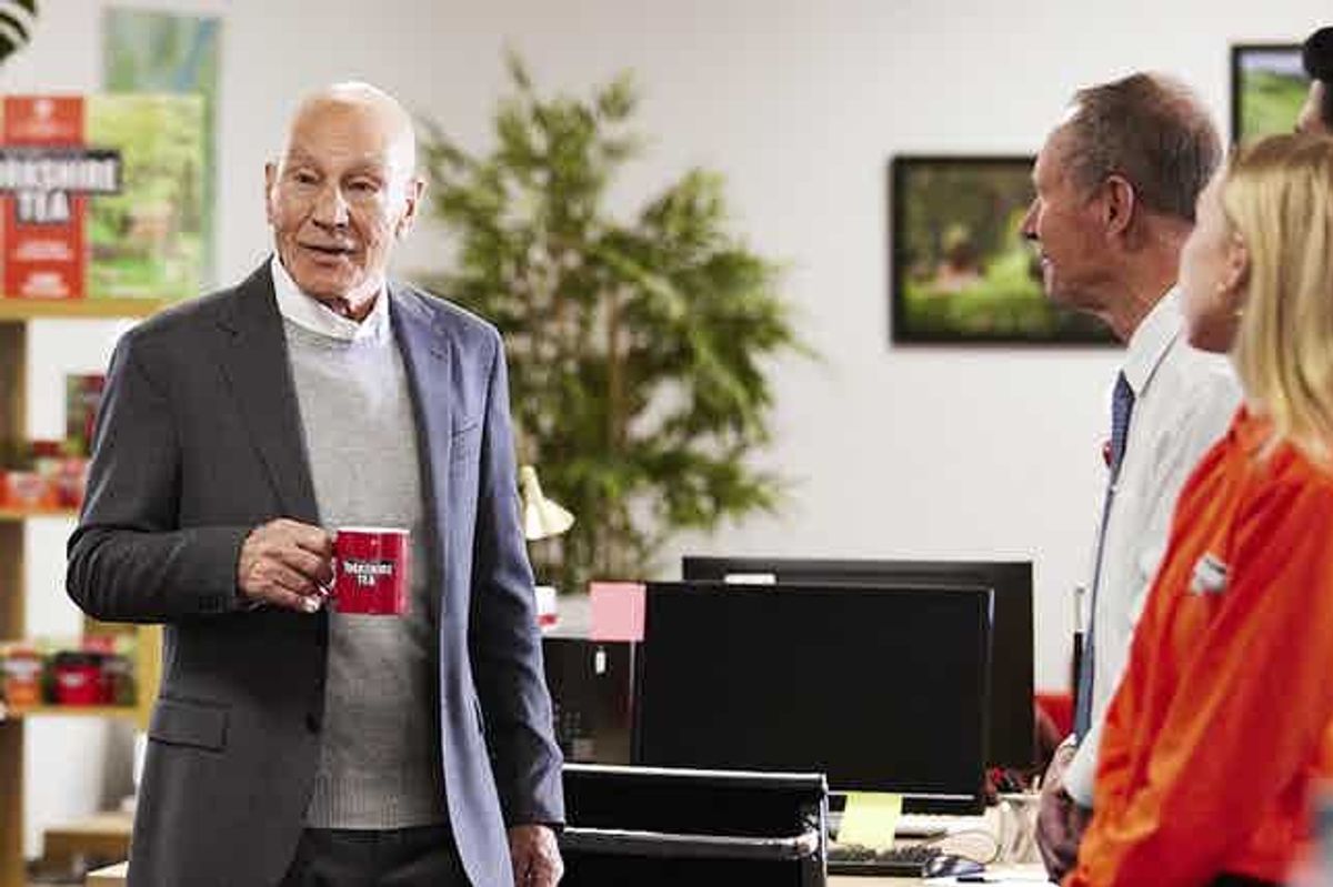 Yorkshire Tea invites Sir Patrick Stewart to give ‘proper’ leaving speech
