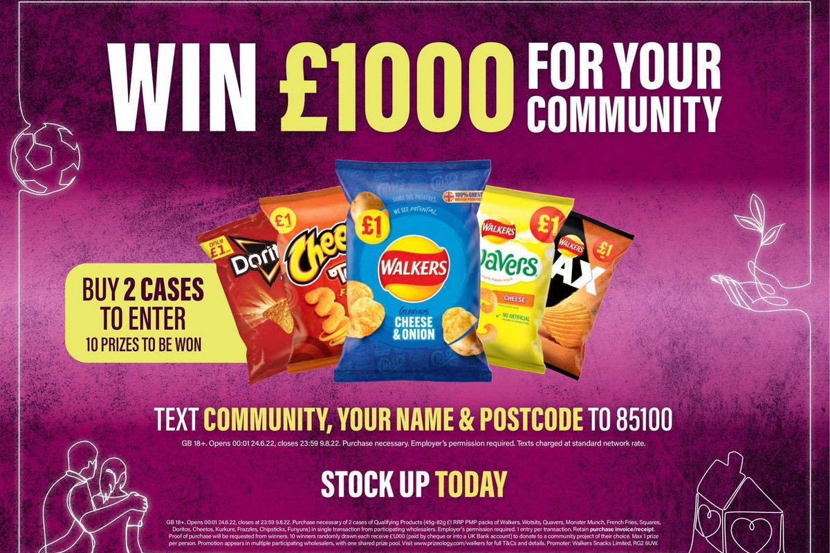Walkers launches community prize fund competition to support retailers