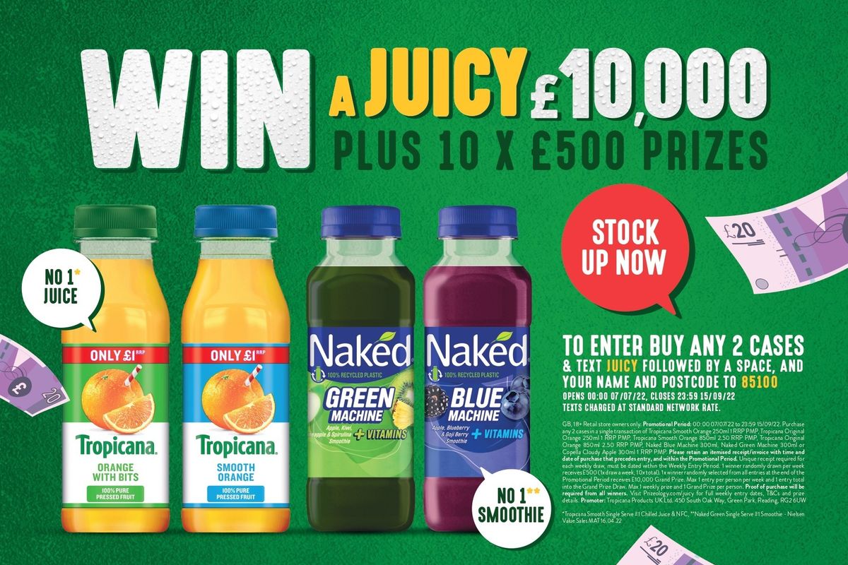 Tropicana offers retailers juicy prizes for a second summer