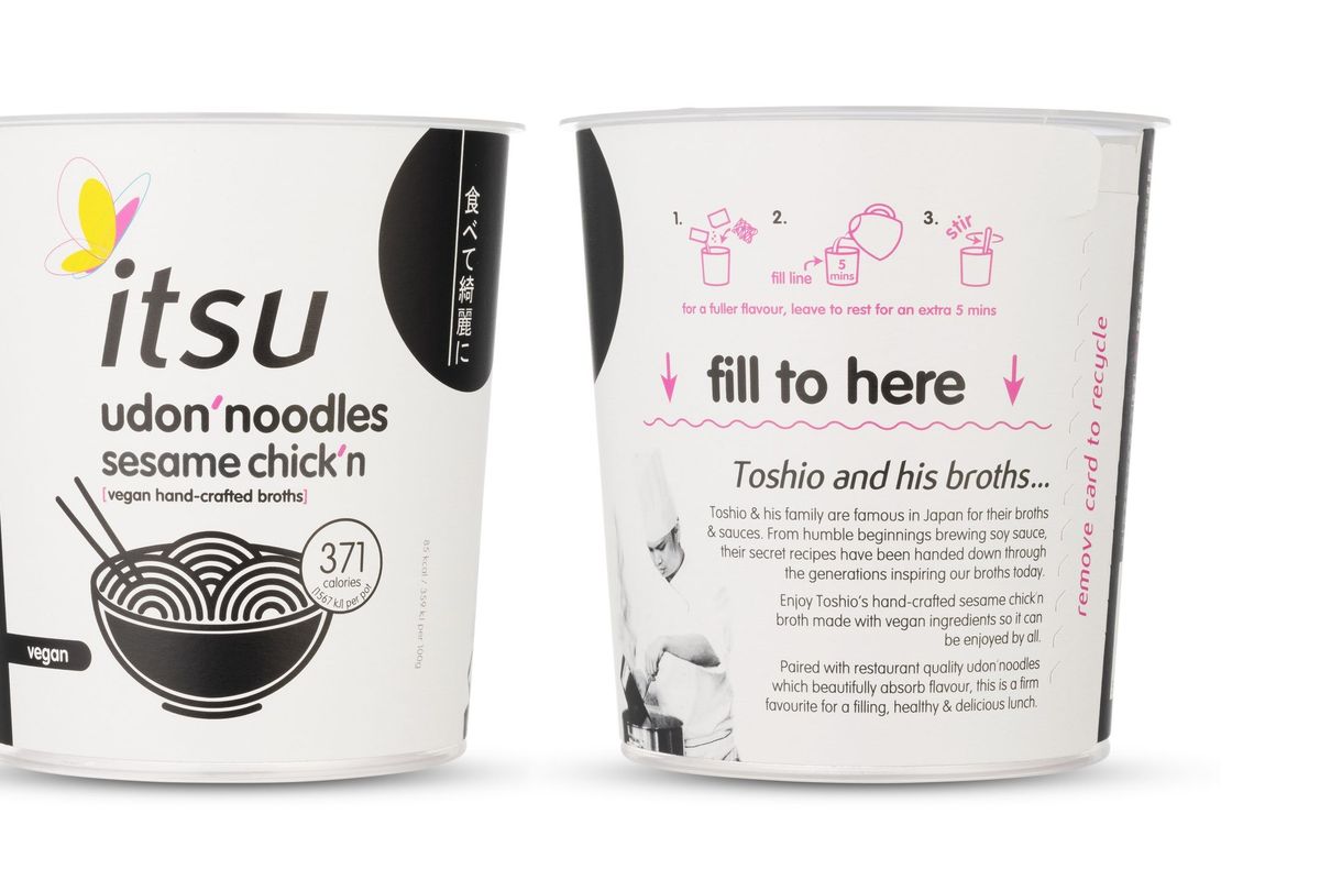 Itsu swaps to more sustainable instant noodle packaging