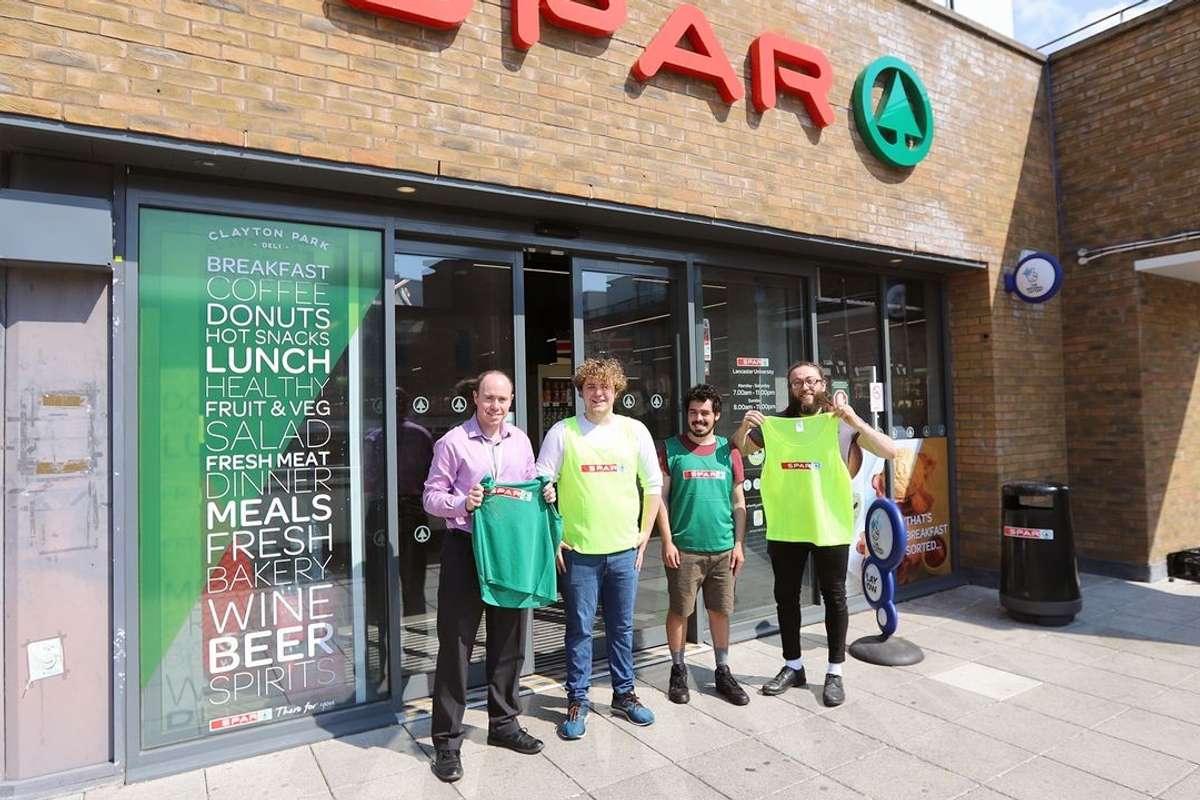 Campus SPAR store steps in to support Lancaster University's football society