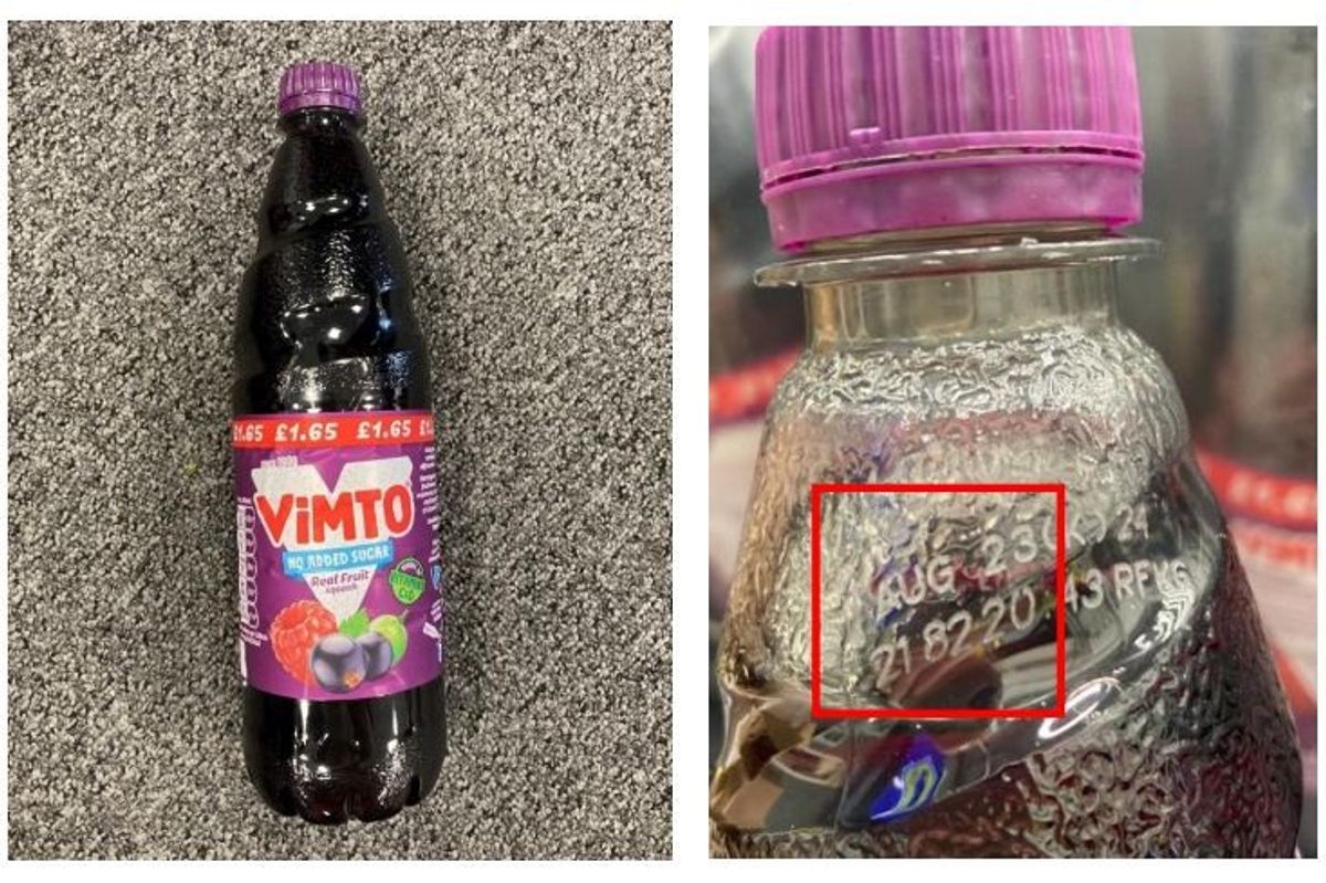 Vimto recalls bottles after incorrect labelling