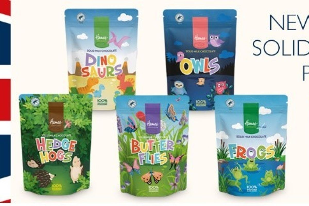 Hames Chocolates’ new shapes sharing pouches