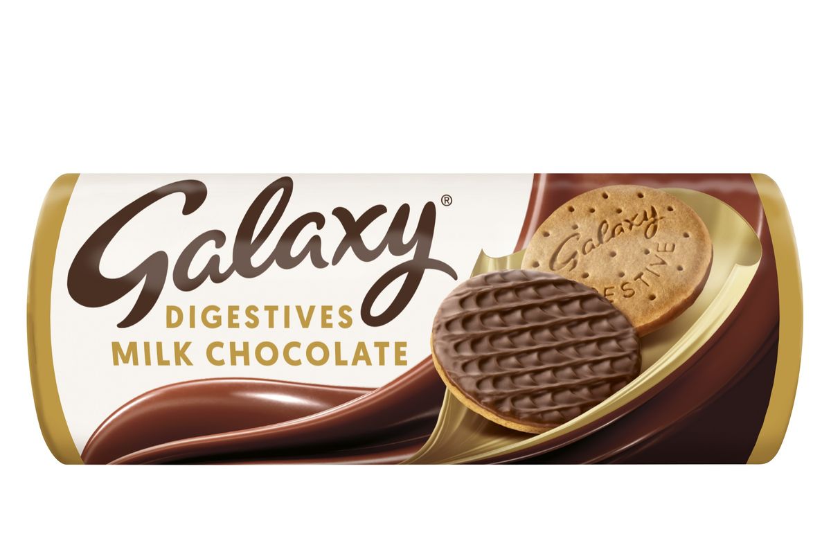 New Galaxy Milk Chocolate and Galaxy Orange digestive biscuits