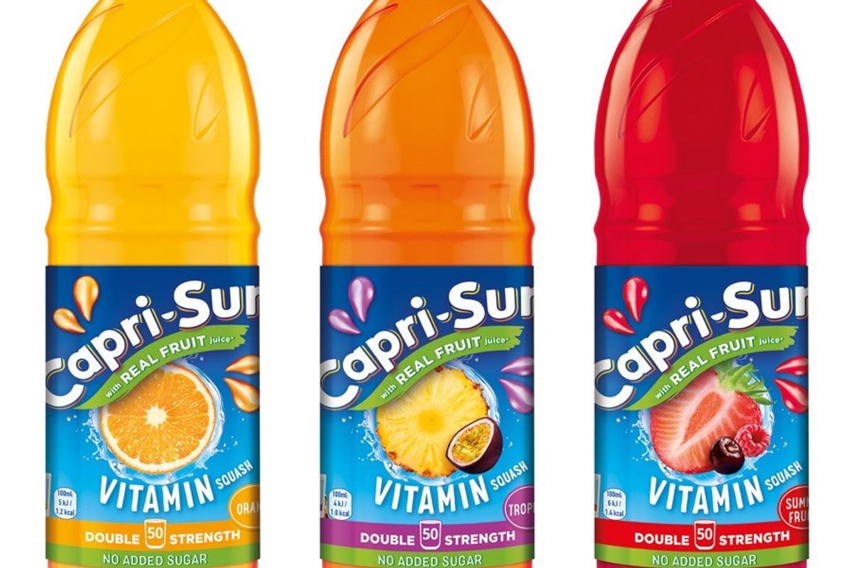 Capri-Sun switches its Multivitamin Squash to double strength
